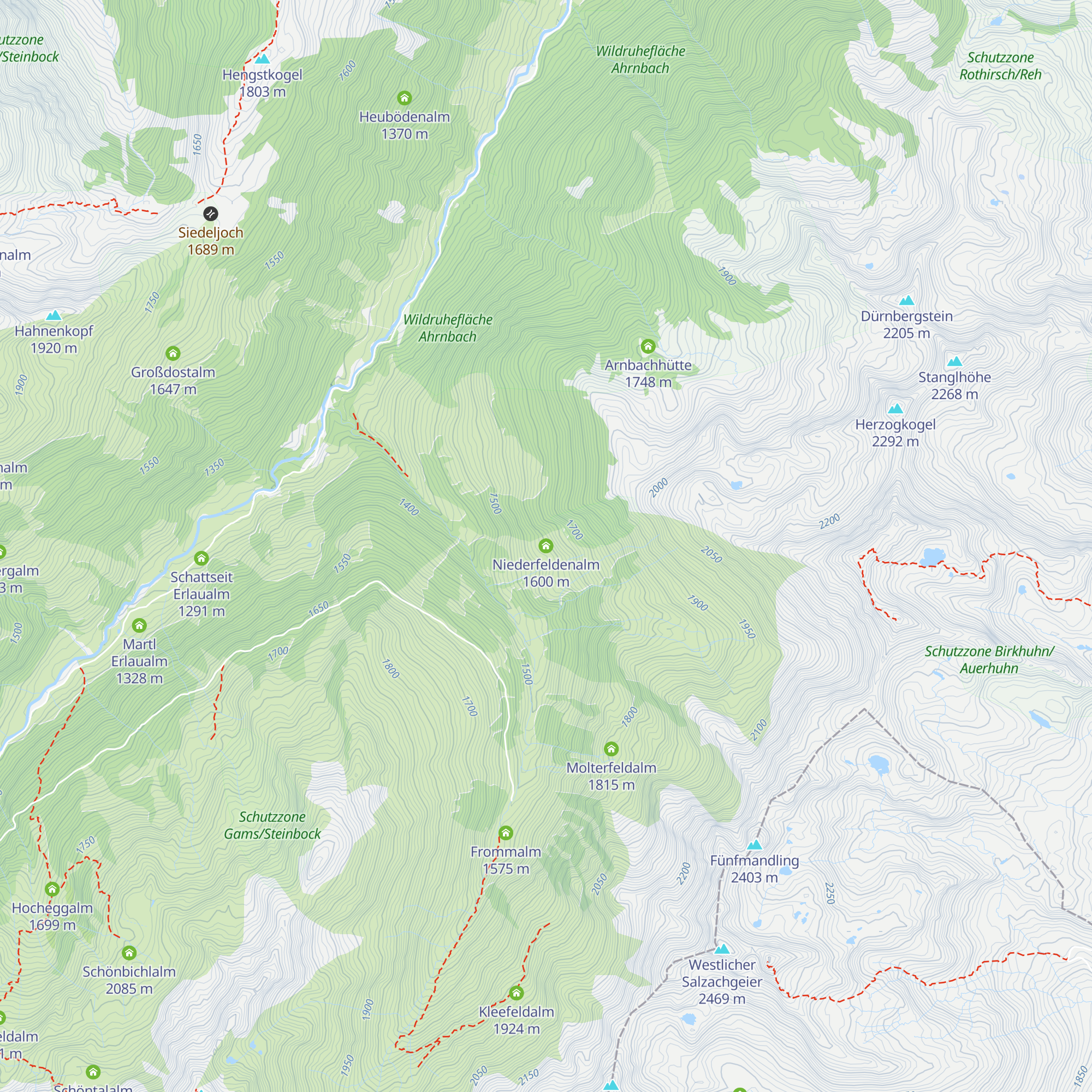 Niederfeldenalm map