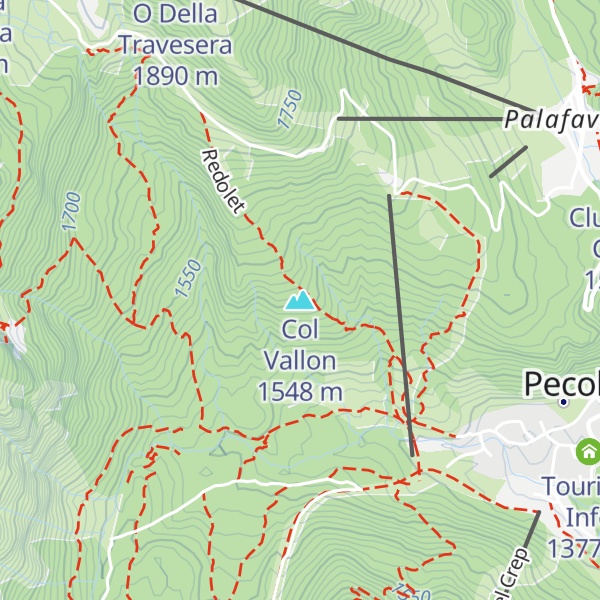 Map of Col Vallon