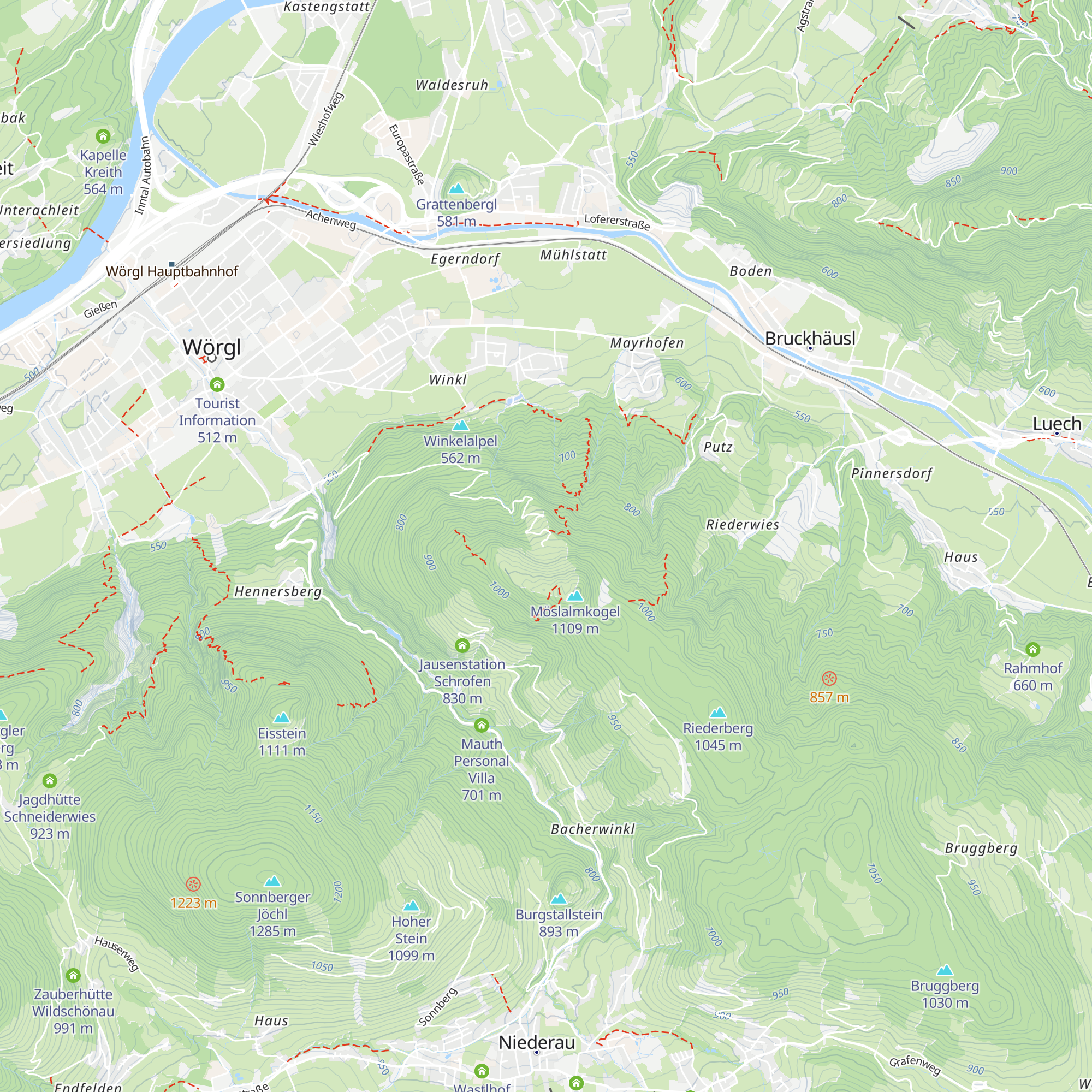 Almgasthof Möslalm map