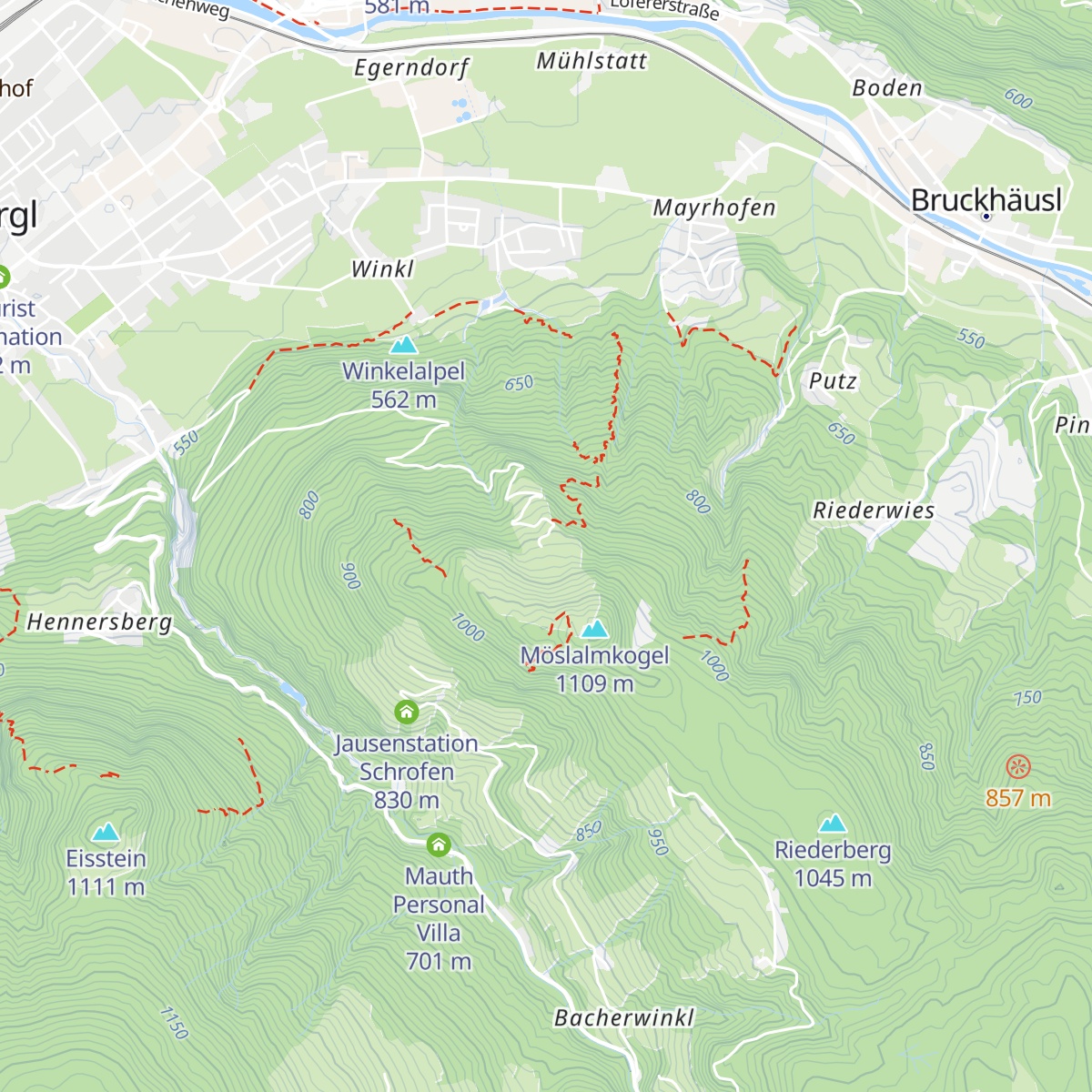 Almgasthof Möslalm map