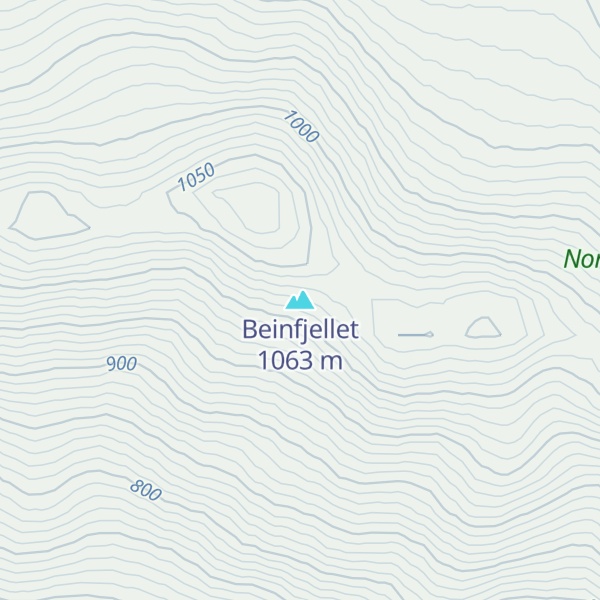 Map of Beinfjellet