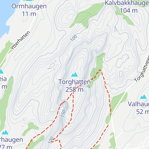 Map of Torghatten