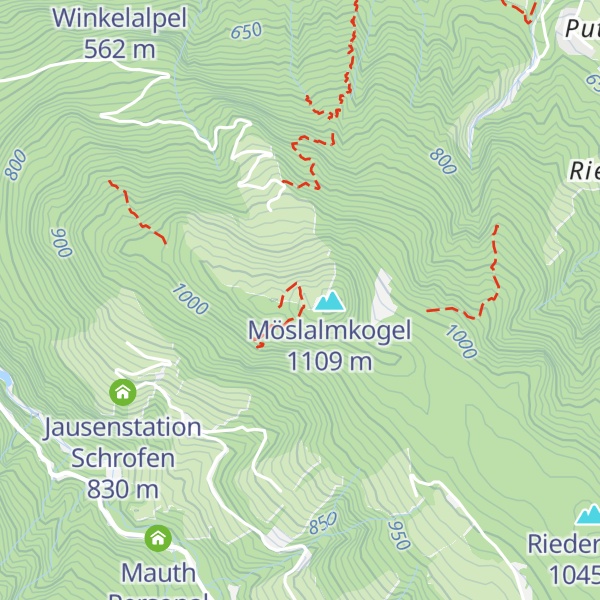 Map of Möslalmkreuz
