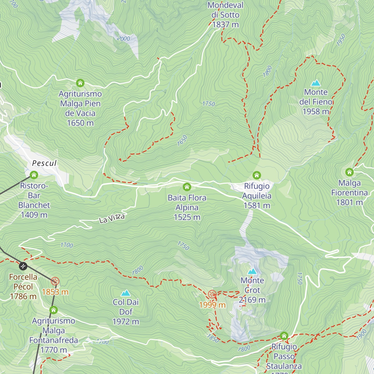 Baita Flora Alpina map