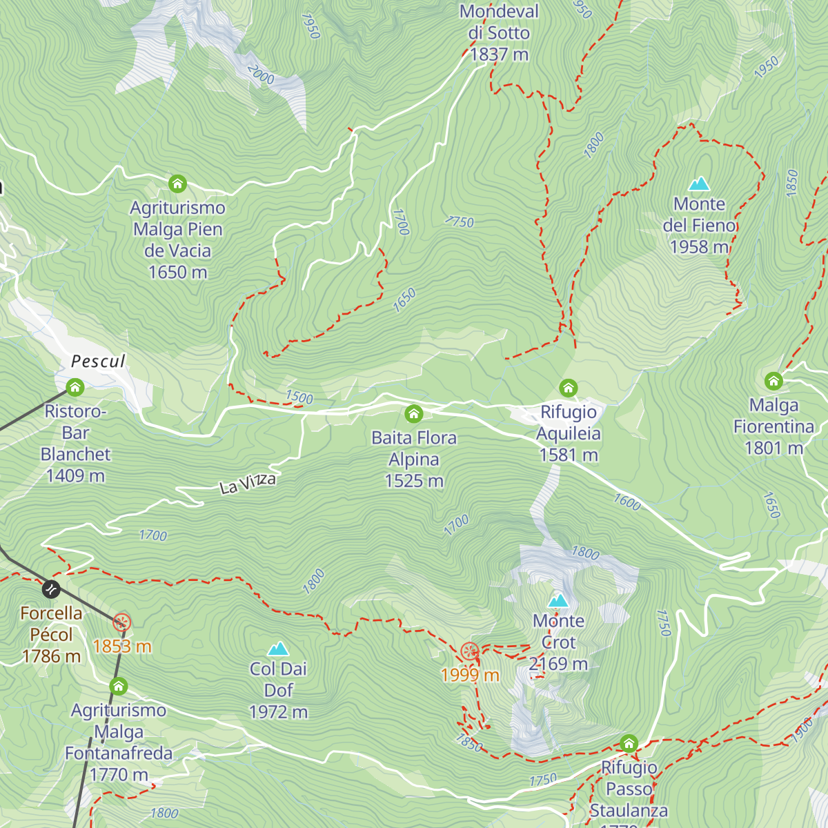 Baita Flora Alpina map
