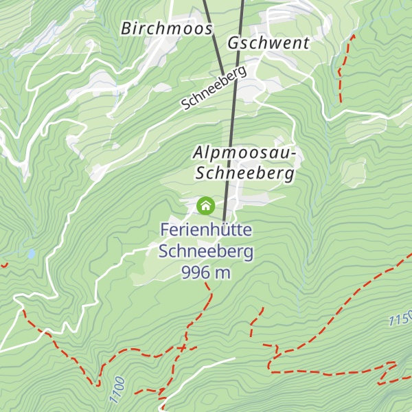 Map of Ferienhütte Schneeberg
