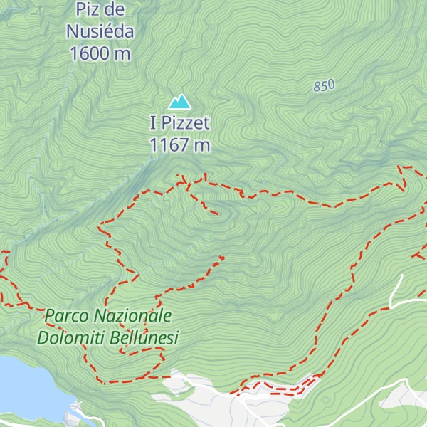 Map of Piz De Vedana