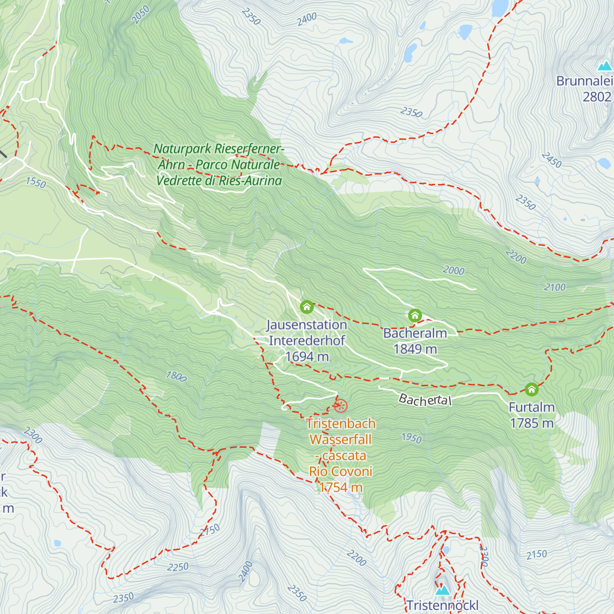 Jausenstation Interederhof map