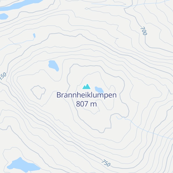 Map of Brannheiklumpen