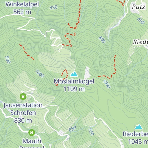 Map of Möslalmkogel