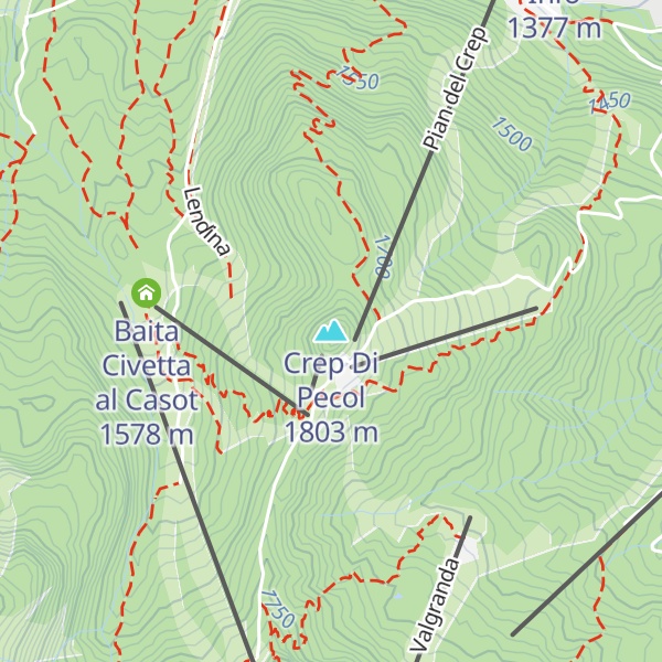 Map of Crep Di Pecol