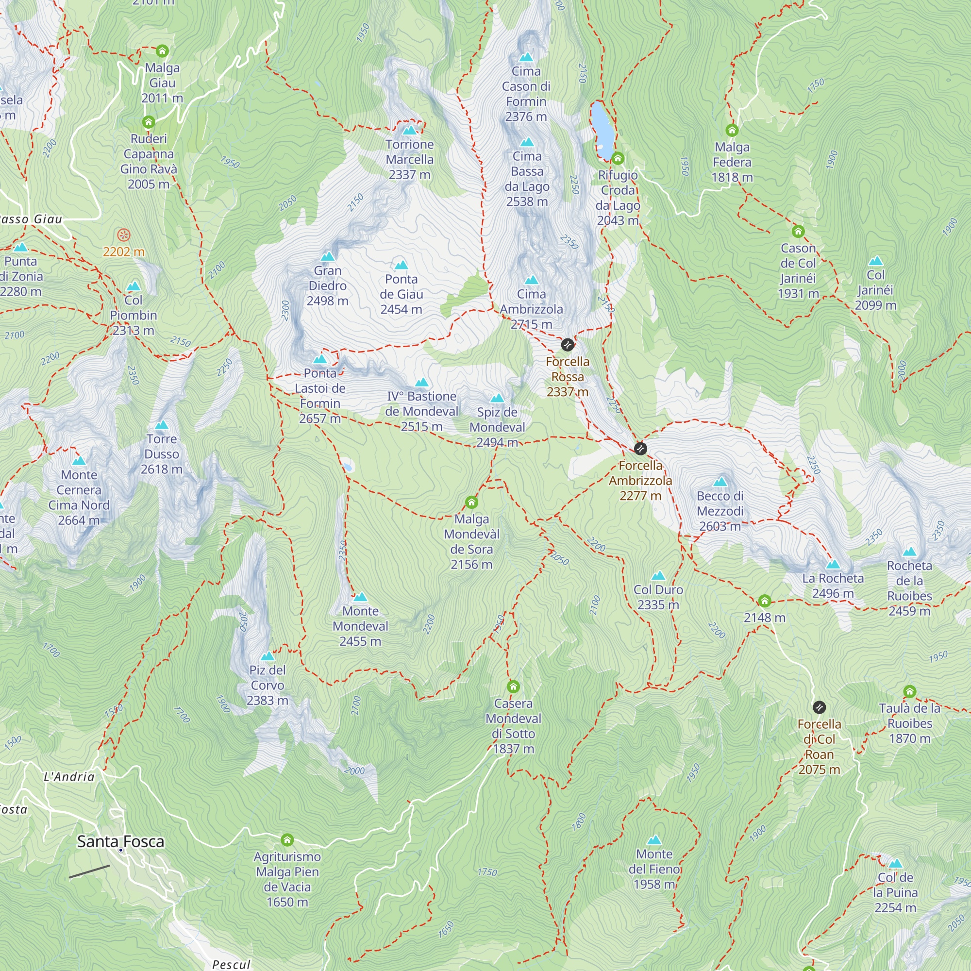 Sito archeologico sepolcrale Uomo di Mondeval map