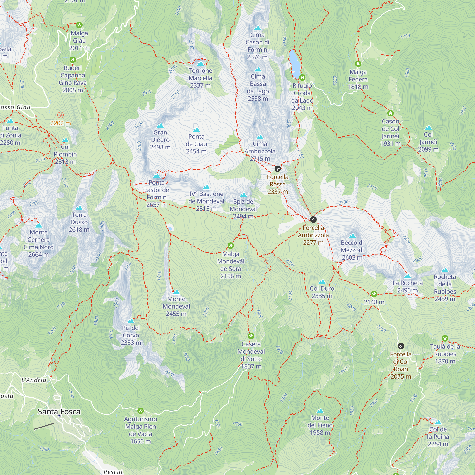 Sito archeologico sepolcrale Uomo di Mondeval map