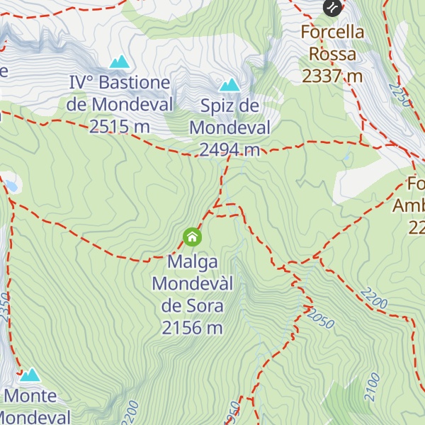 Map of Sito archeologico sepolcrale Uomo di Mondeval