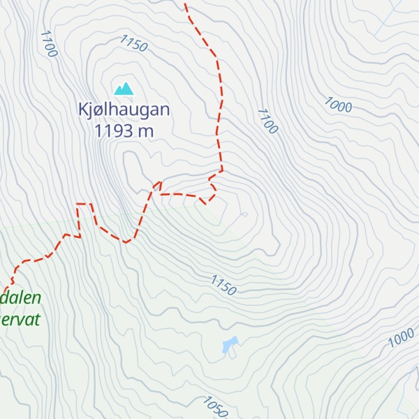 Map of Kjølhaugen