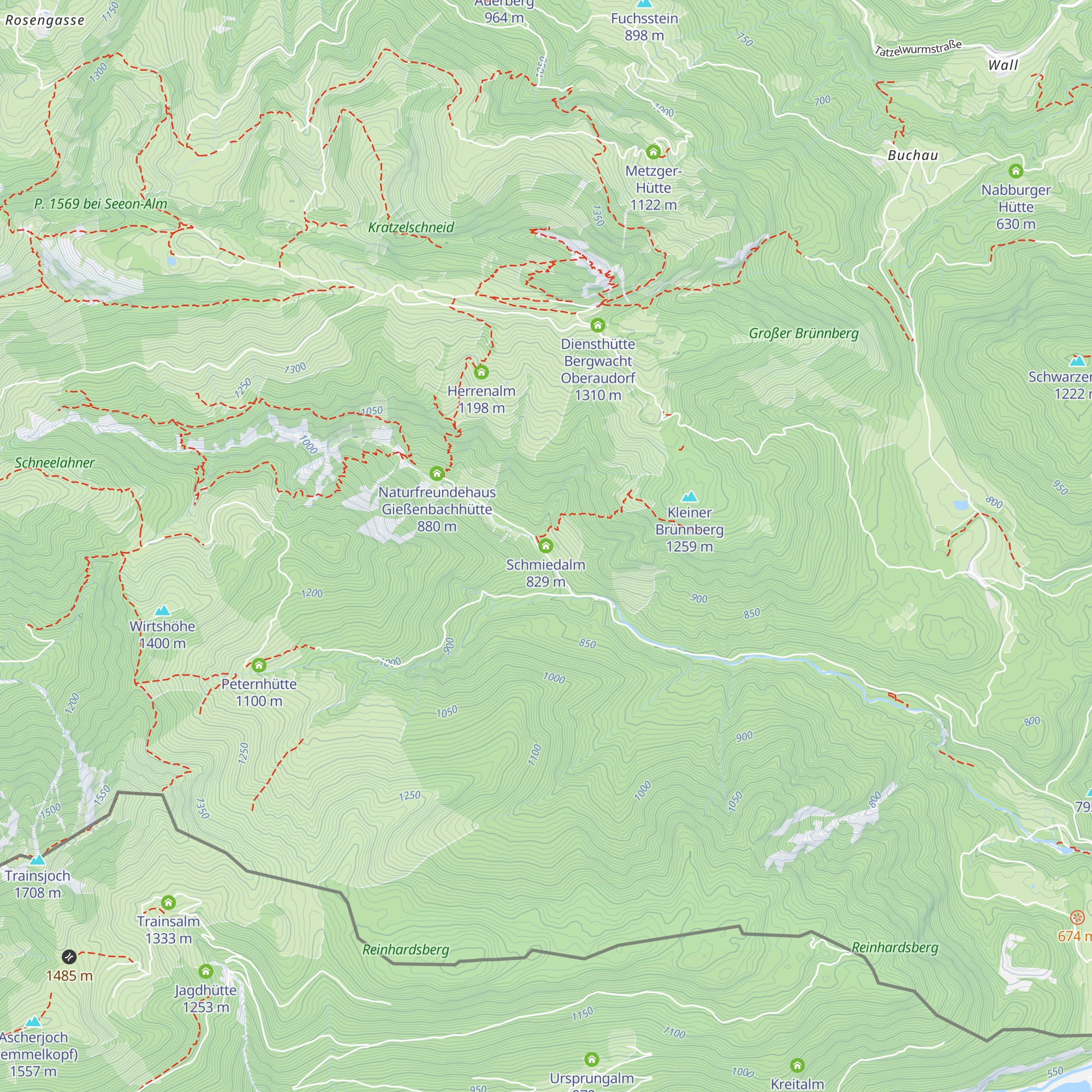 Schmiedalm map