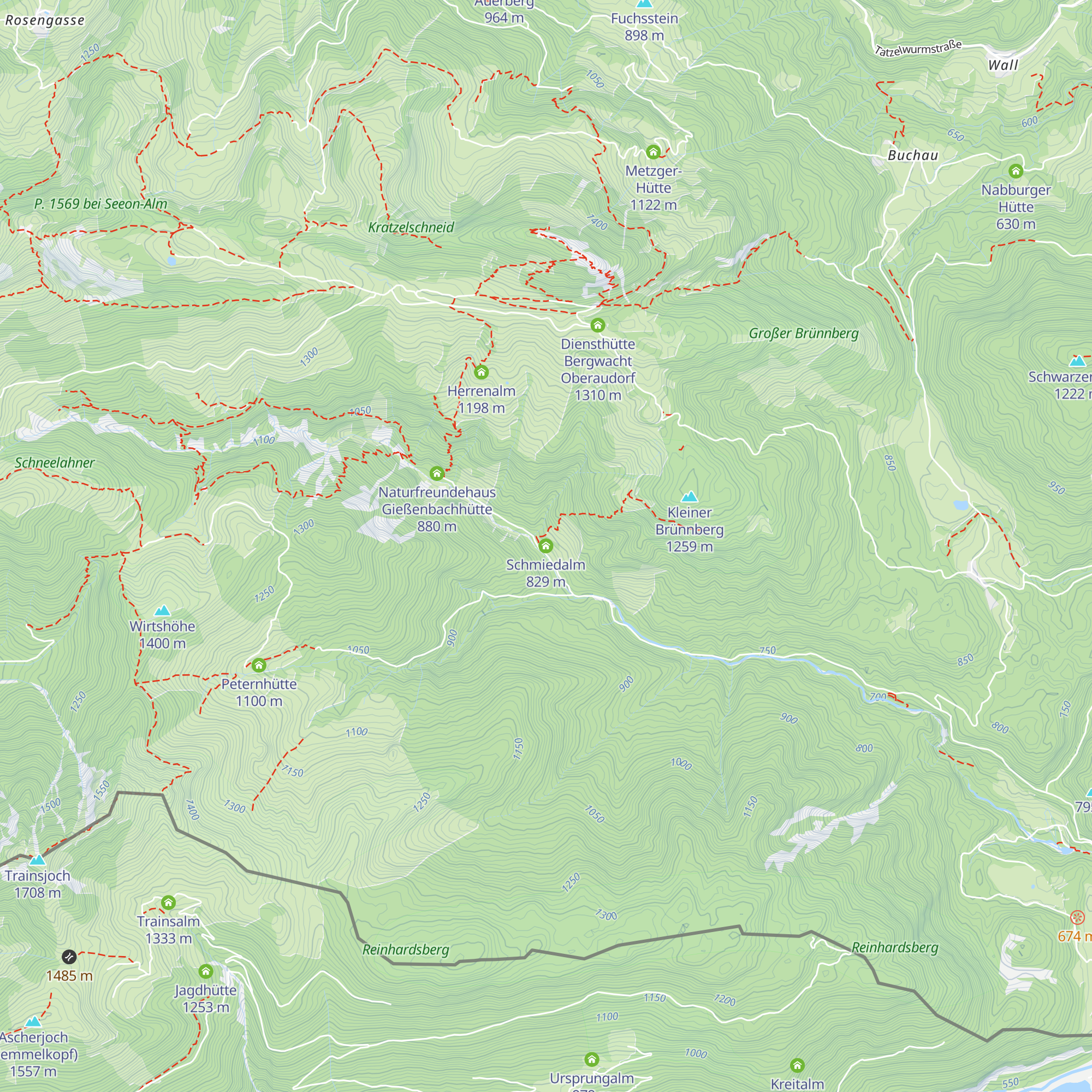 Schmiedalm map