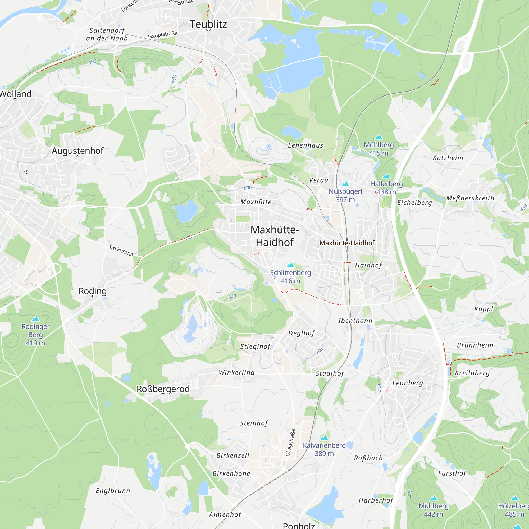 Stadthotel Maxhütte-Haidhof map