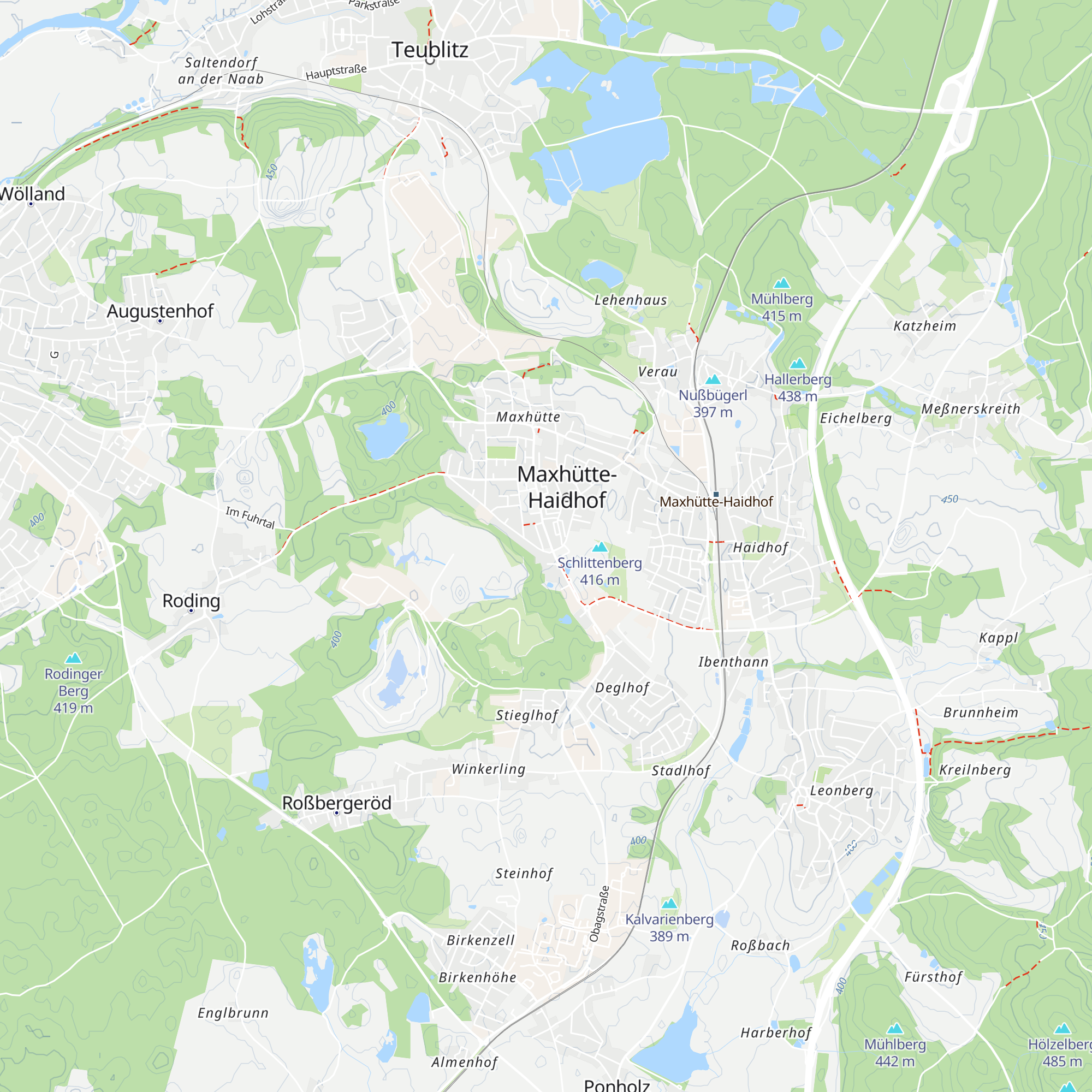 Stadthotel Maxhütte-Haidhof map
