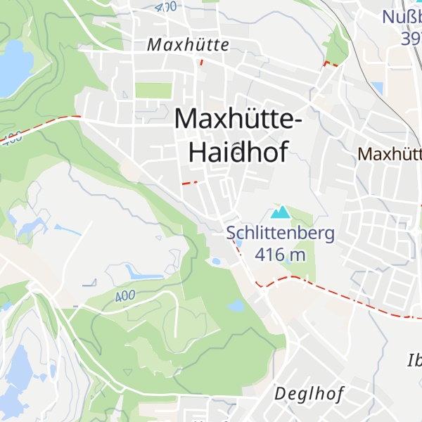 Map of Stadthotel Maxhütte-Haidhof