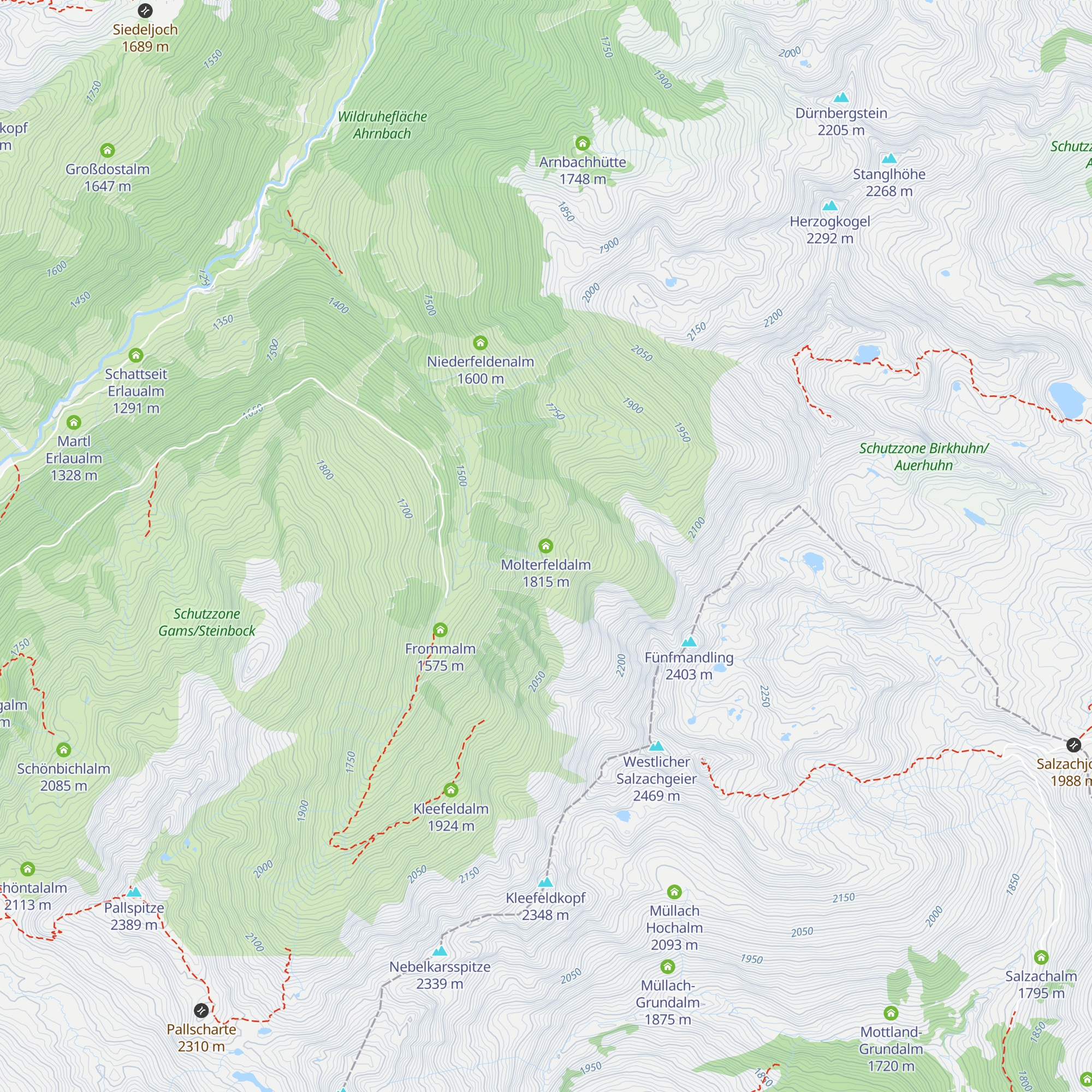 Molterfeldalm map