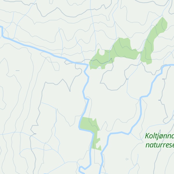 Map of Koltjønndalshytta