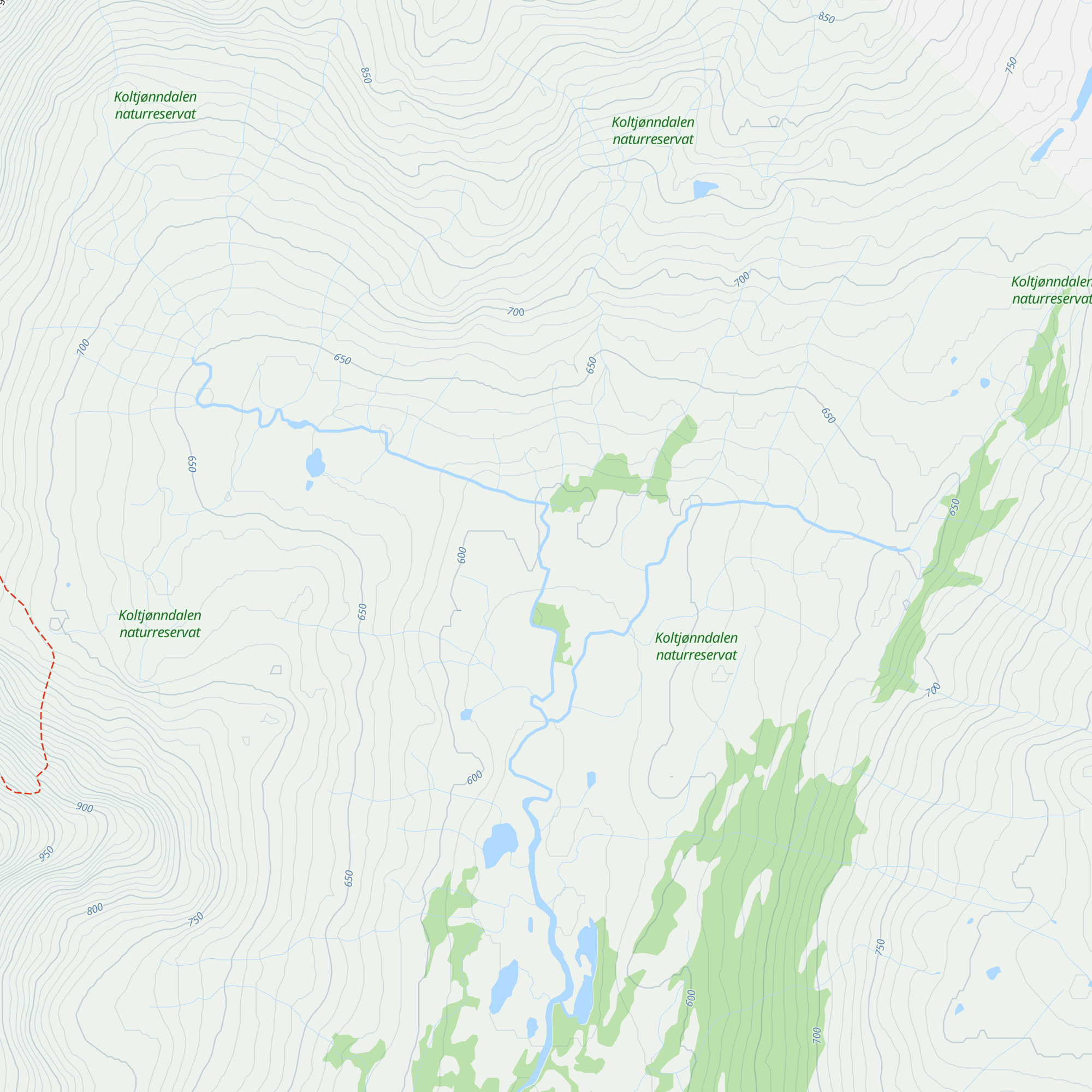 Koltjønndalshytta map