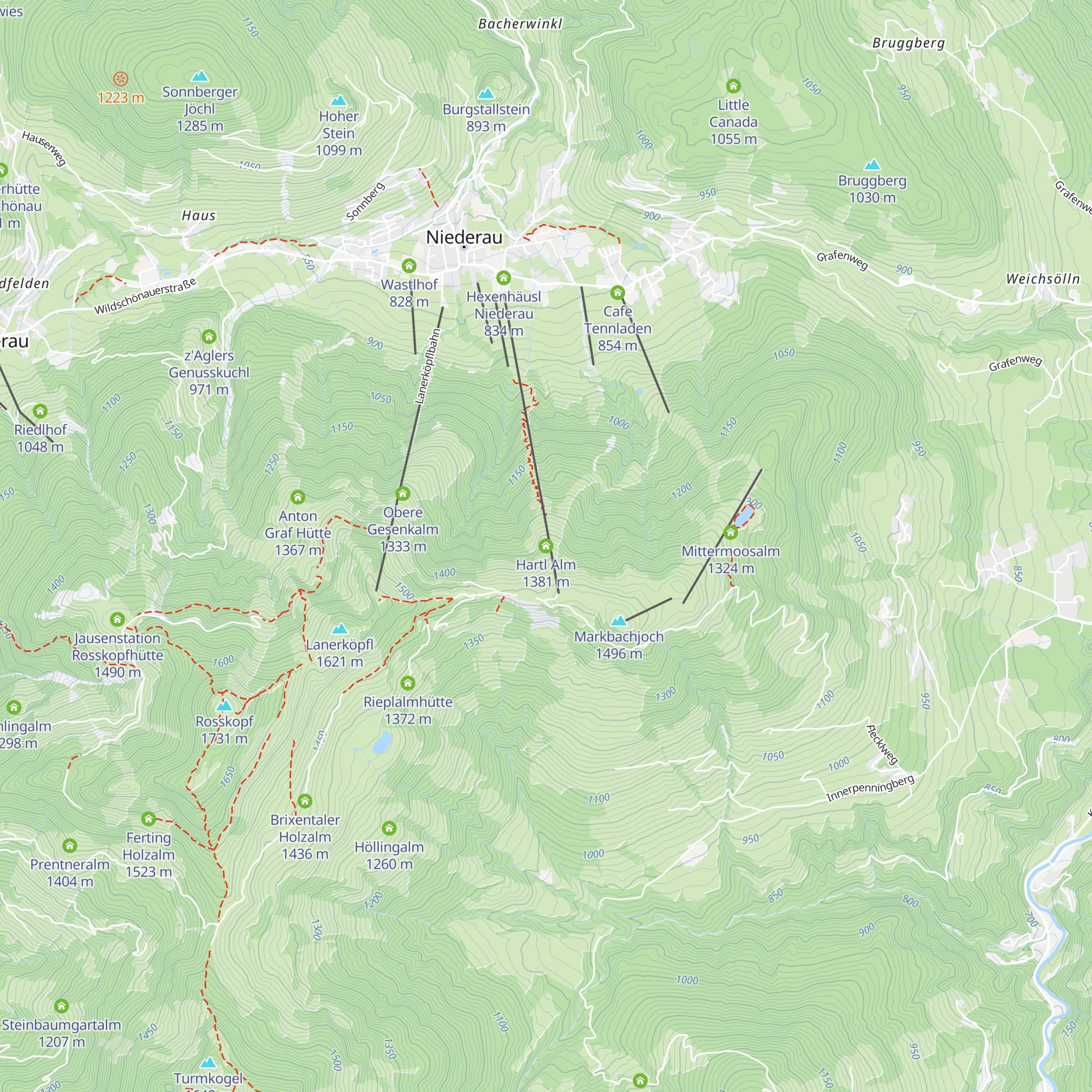 Hartl Alm map