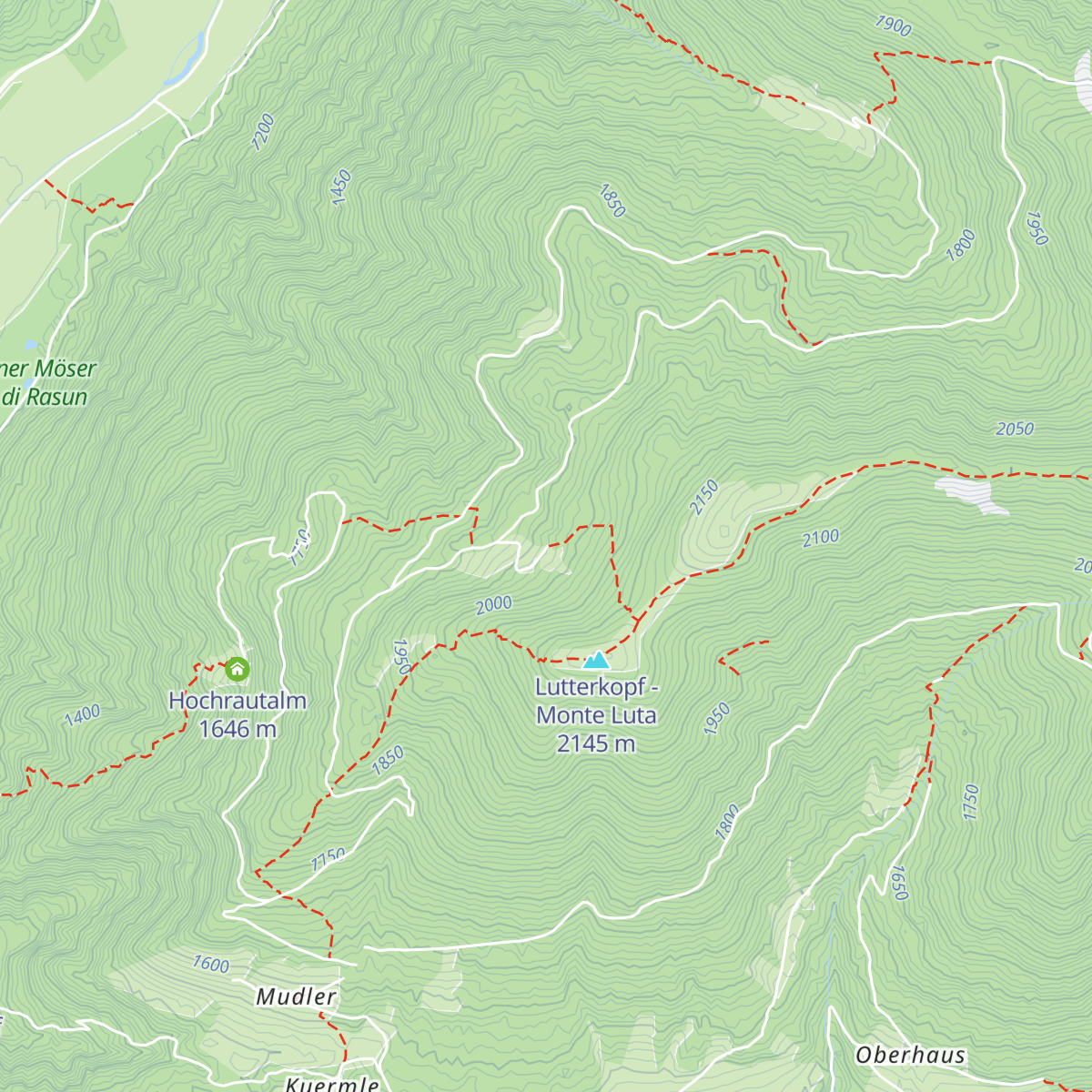 Brunnerwiesen-Alm map