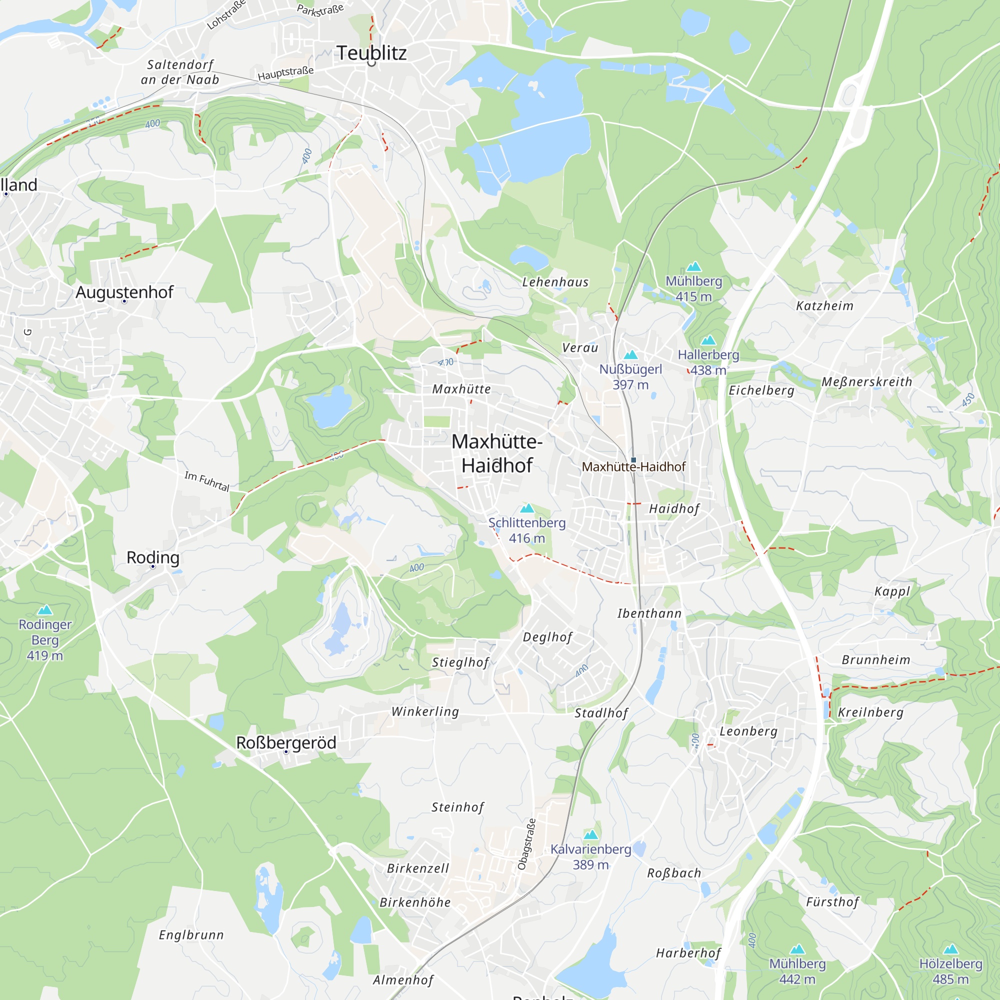 Sportheim Maxhütte-Haidhof map