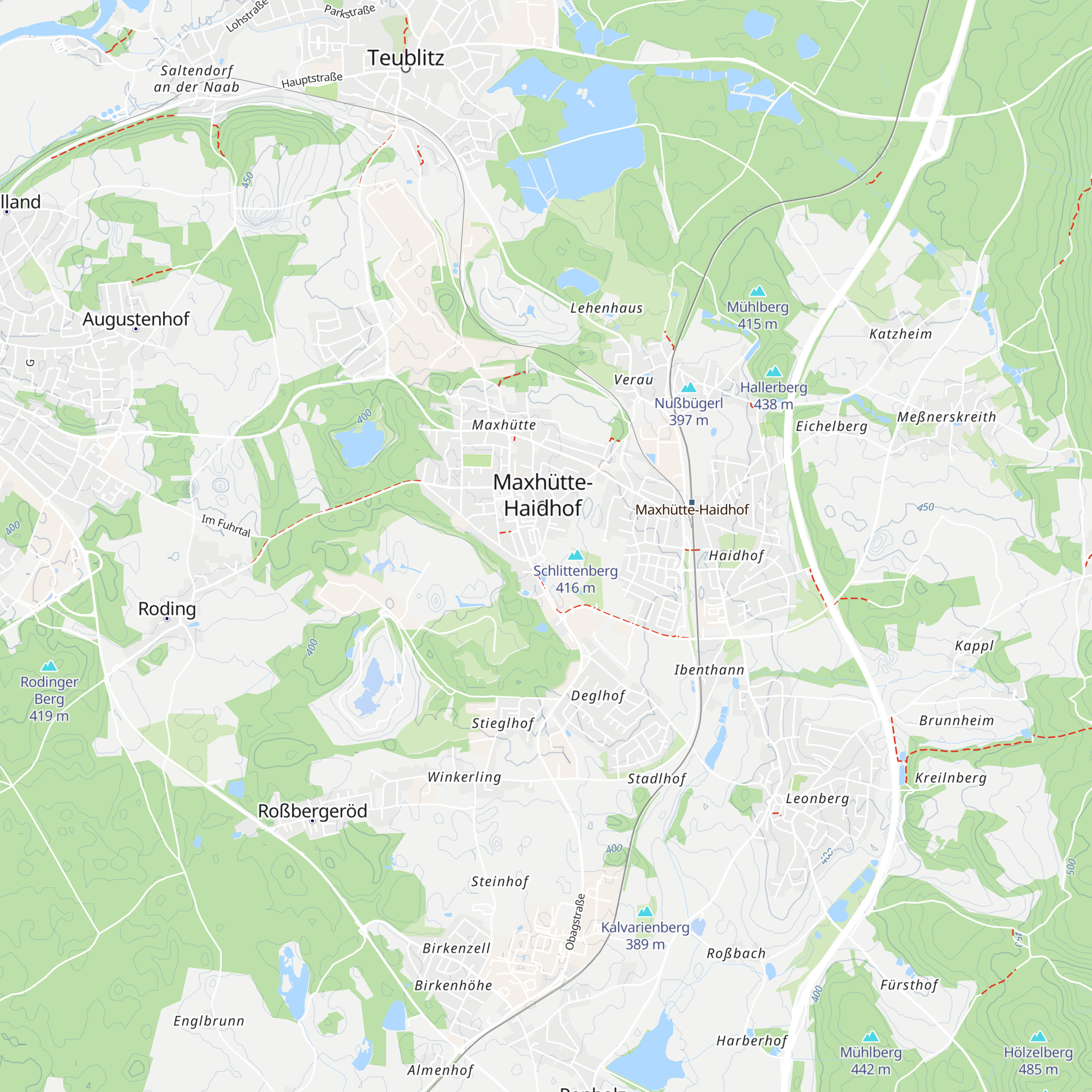 Sportheim Maxhütte-Haidhof map