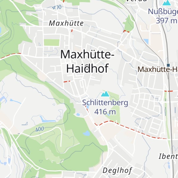 Map of Sportheim Maxhütte-Haidhof