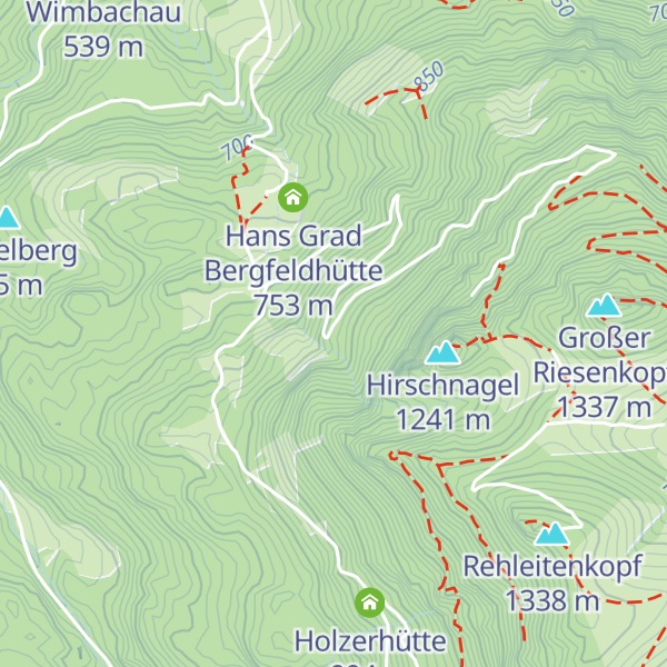 Map of Wasserreibhütte