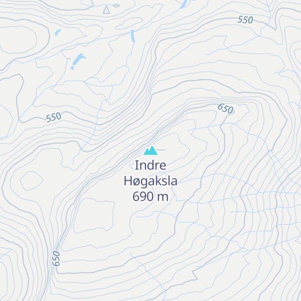 Map of Indre Høgaksla