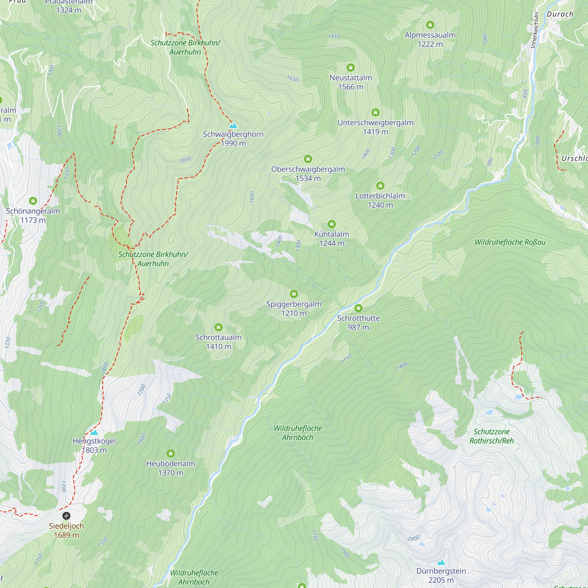 Spiggerbergalm map