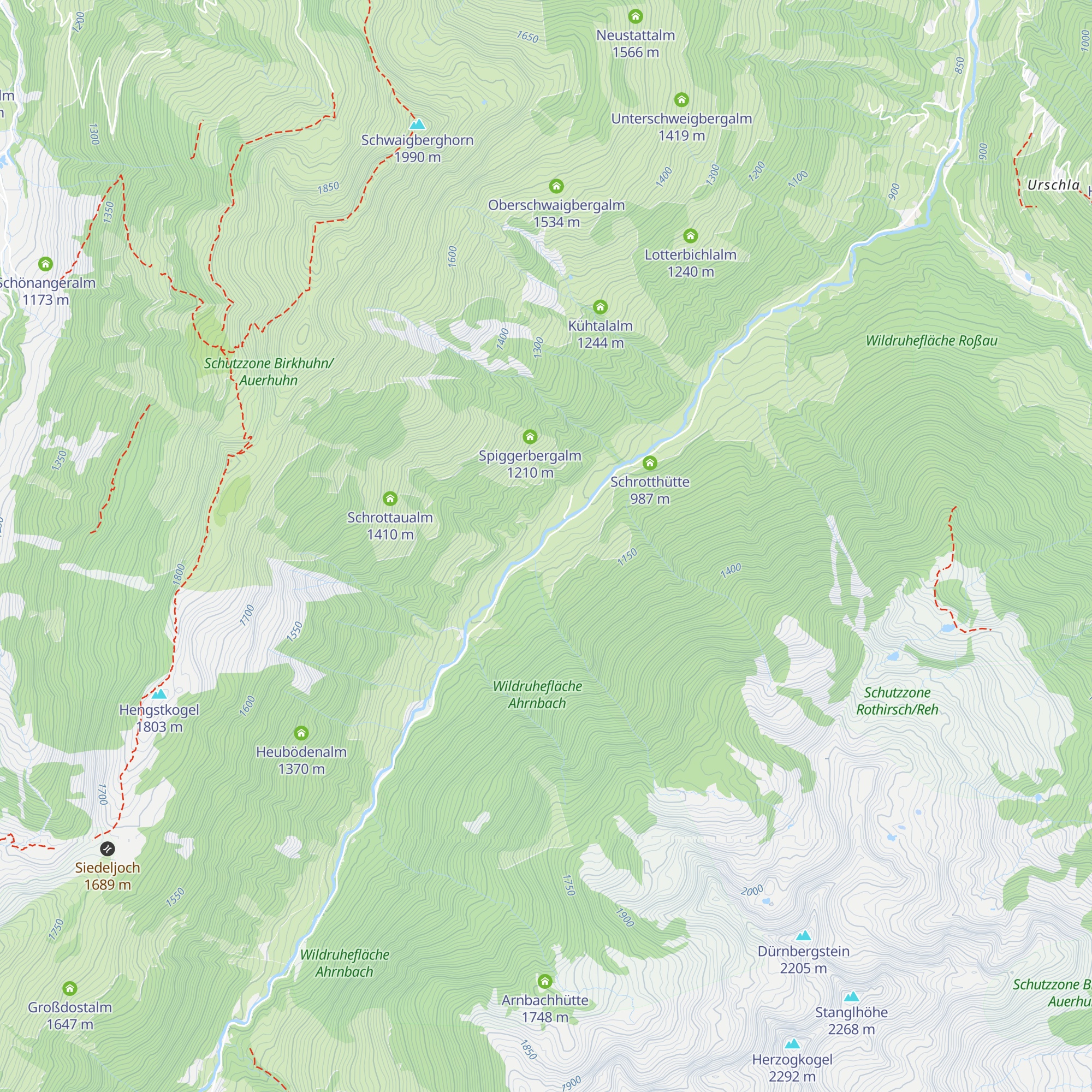 Alpengasthaus Moderstock map