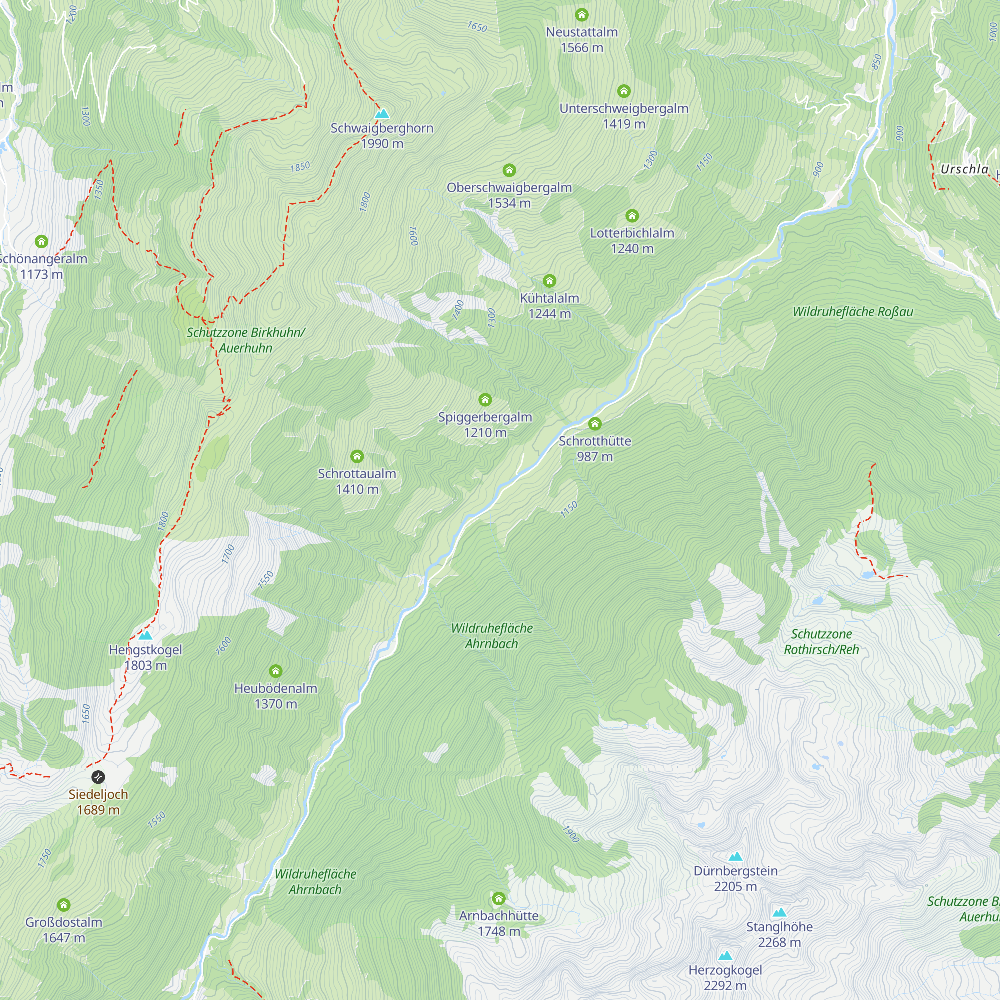 Alpengasthaus Moderstock map