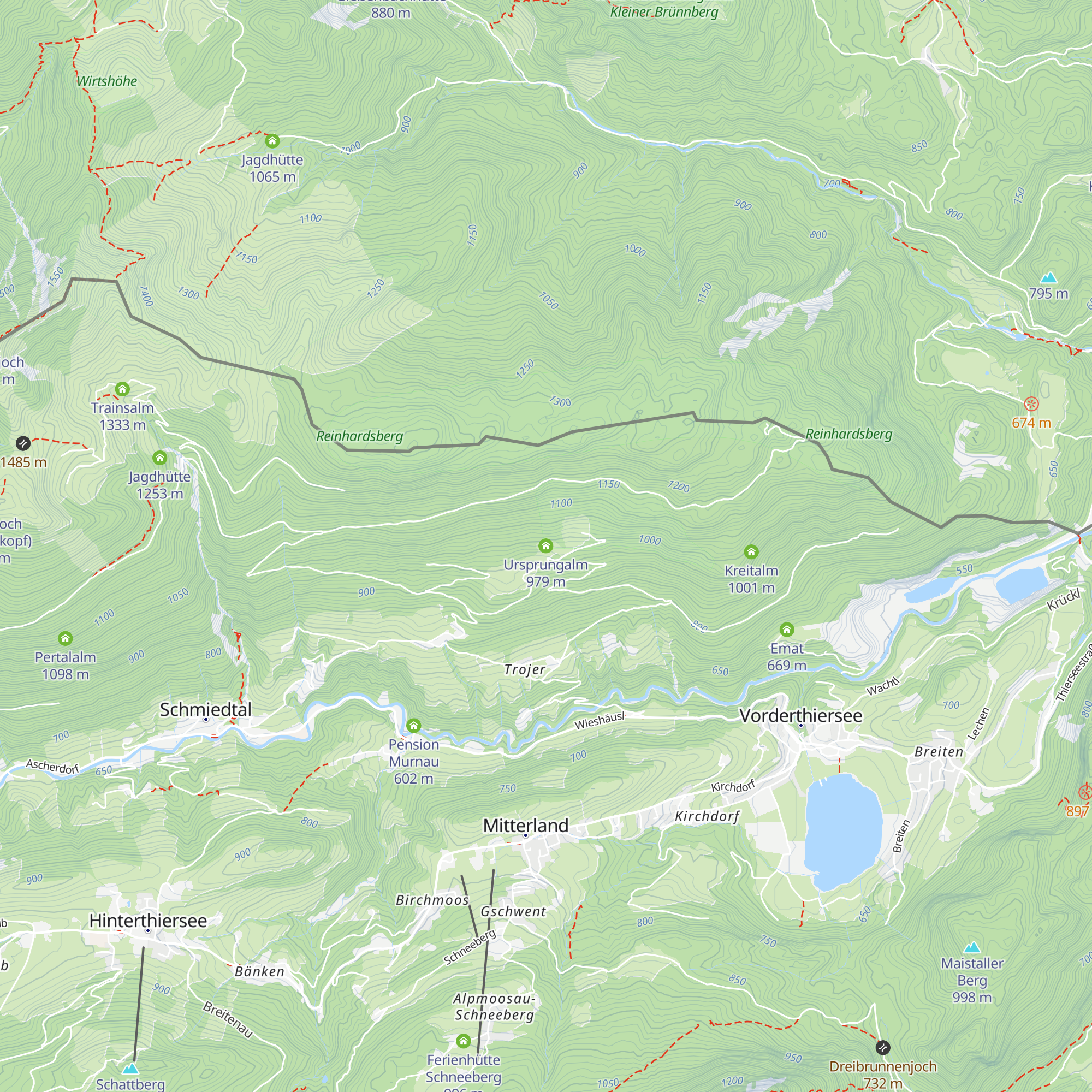 Ursprungalm map