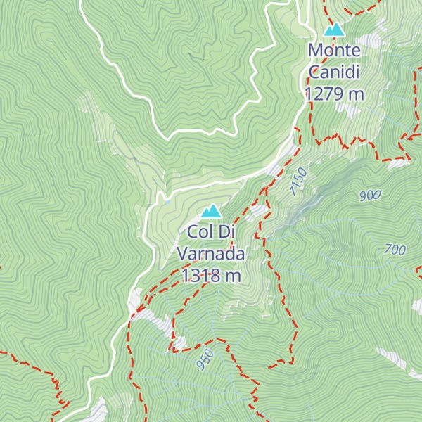Map of Col Di Varnada