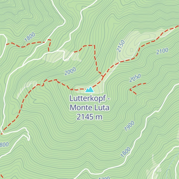 Map of Lutterkopf - Monte Luta