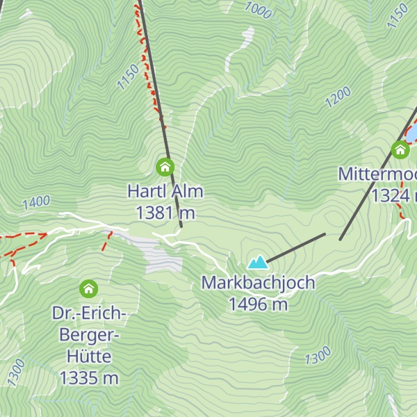 Map of Ruebezahlalm