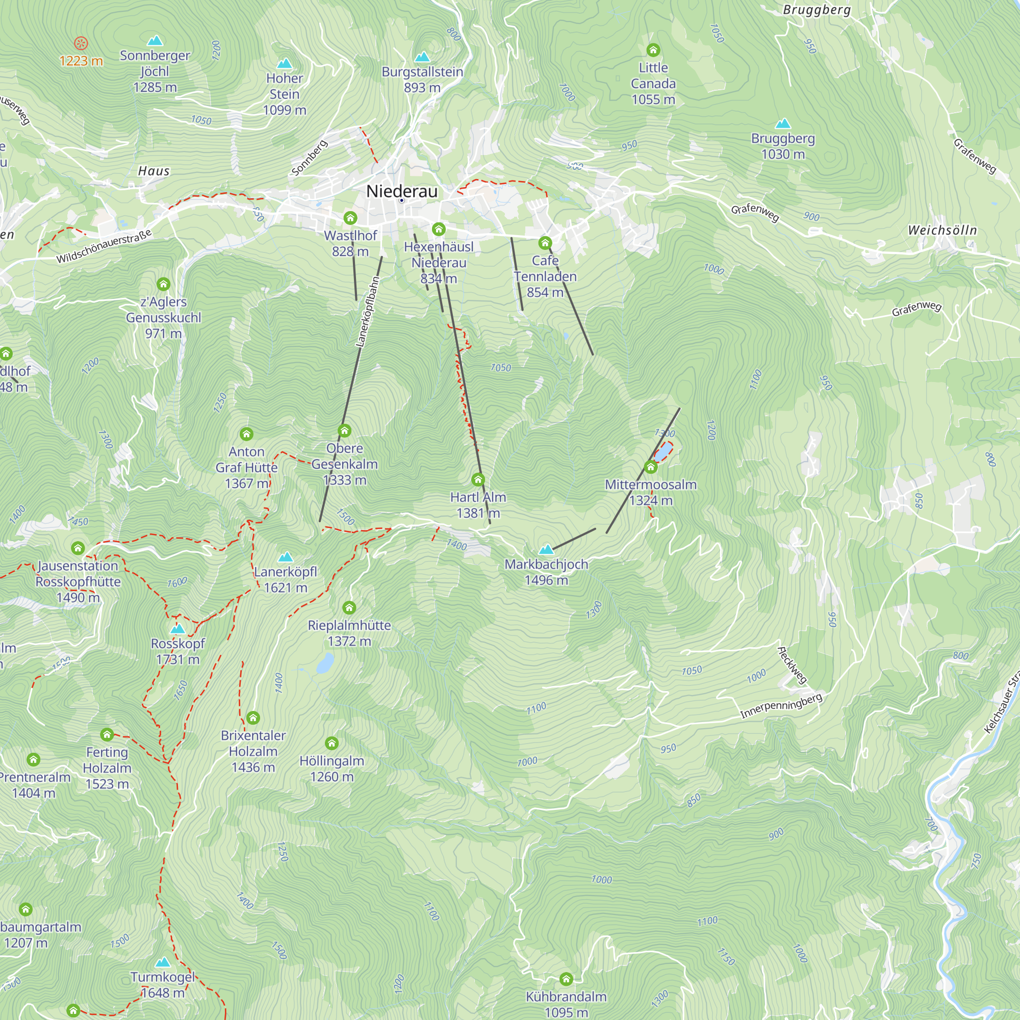 Ruebezahlalm map