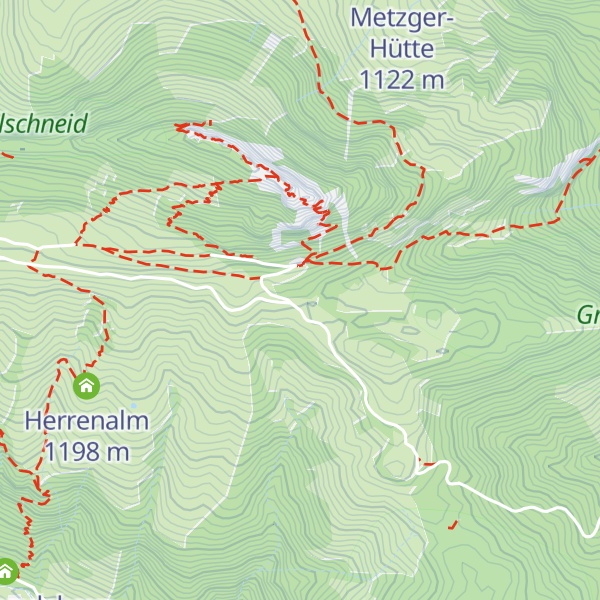 Map of Diensthütte Bergwacht Oberaudorf