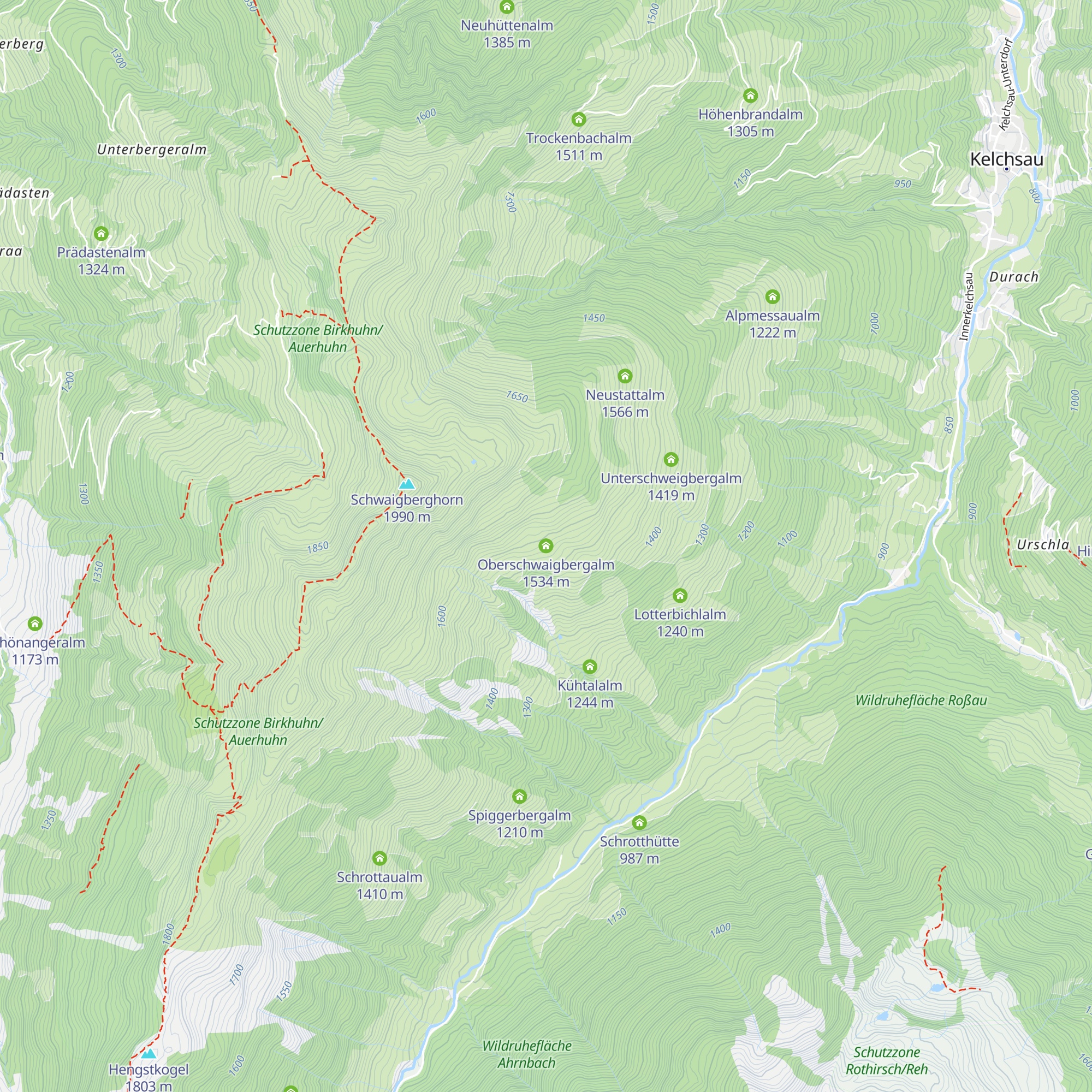 Oberschwaigbergalm map