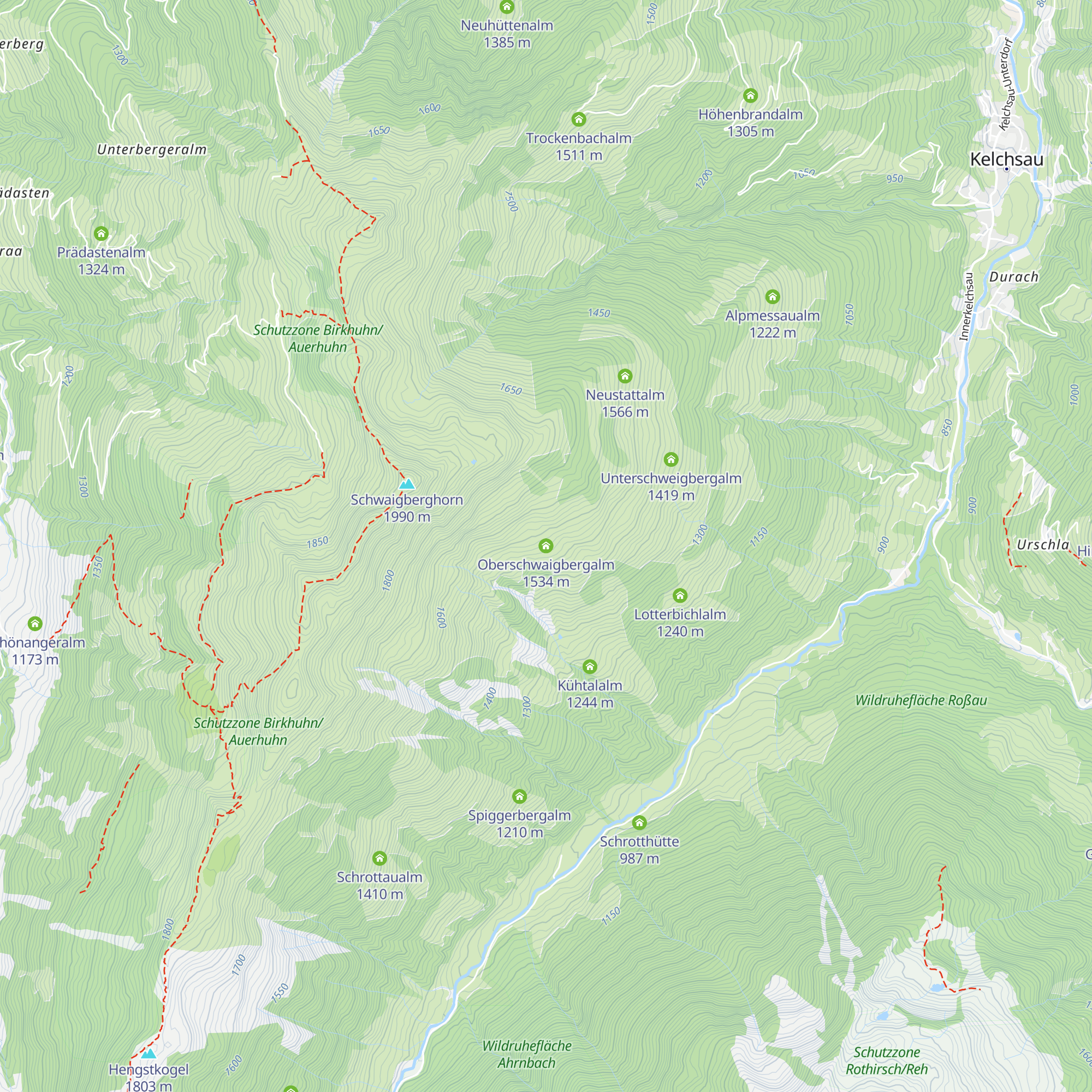 Oberschwaigbergalm map