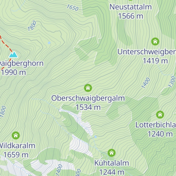Map of Oberschwaigbergalm