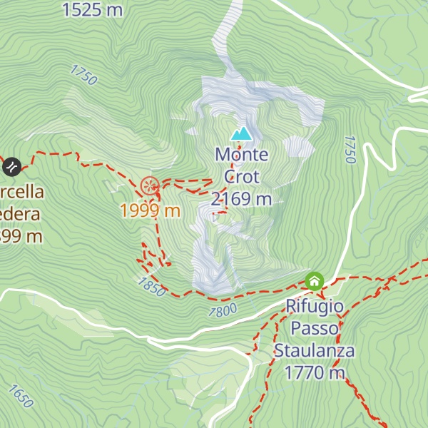 Map of Monte Crot Anticima Sud