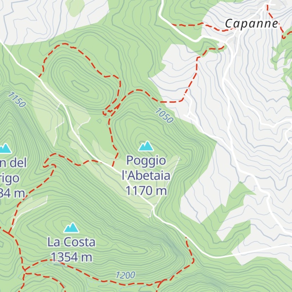 Map of Poggio l'Abetaia