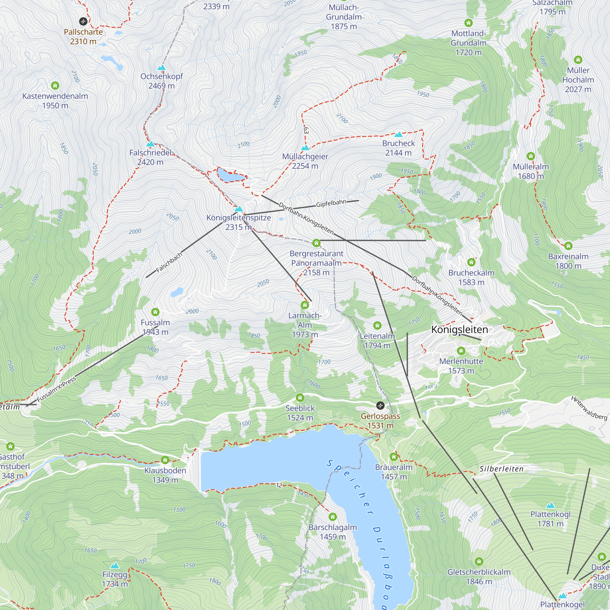 Larmach-Alm map