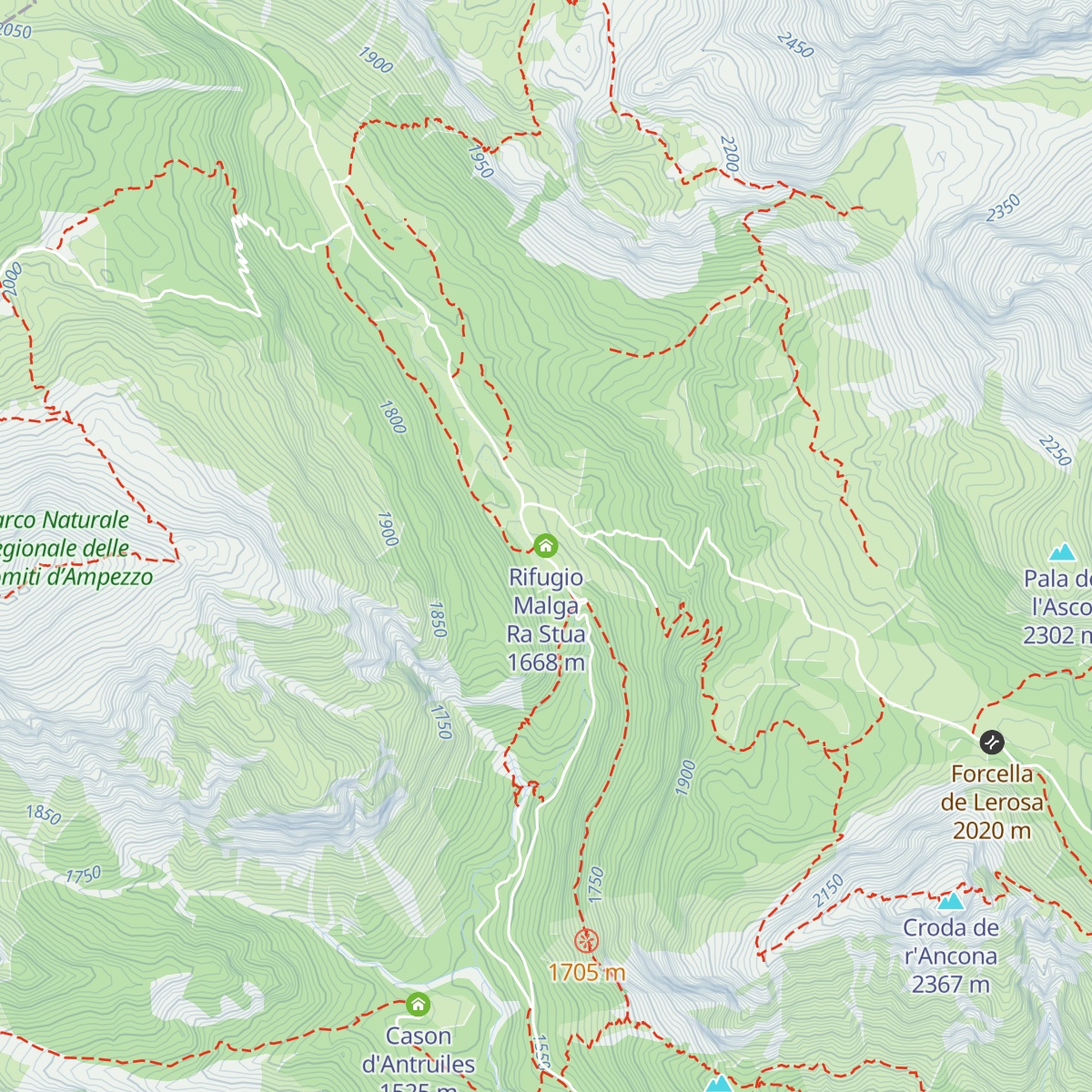 Rifugio Malga Ra Stua map